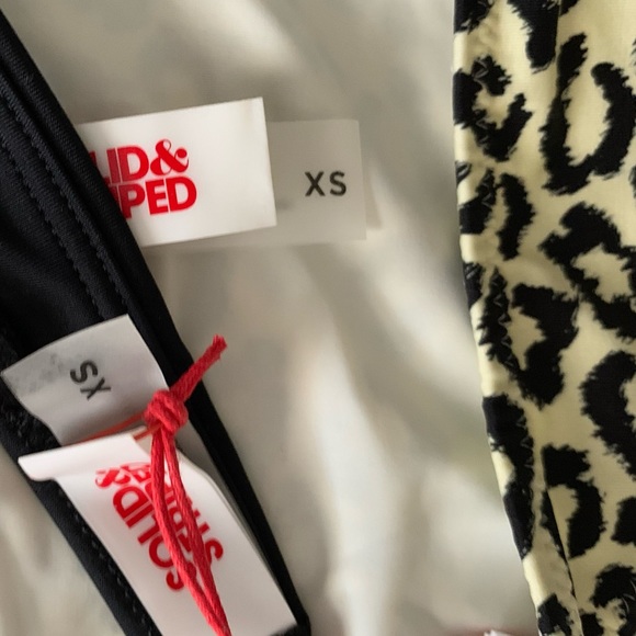 NWT Solid & Striped Morgan Leopard Print Top And Bottom Two-Piece Bikini Size XS - Picture 5 of 10